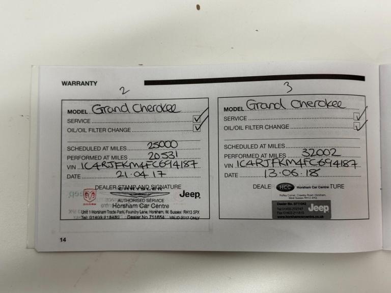 2015 Jeep Grand Cherokee 3.0 CRD Summit 5dr Auto ESTATE DIESEL Automatic