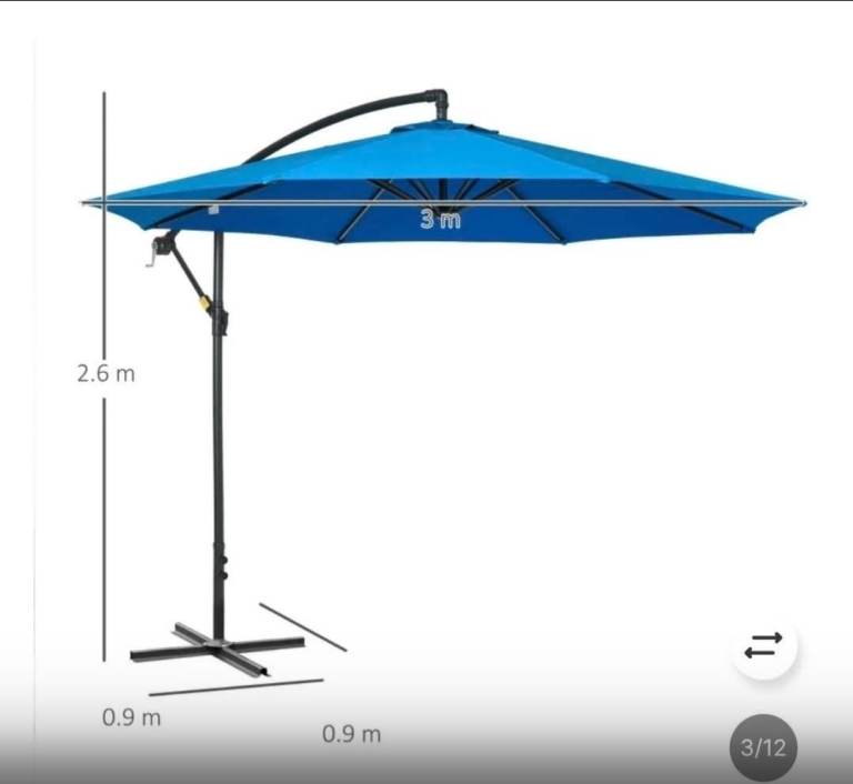 Cantilever parasol 