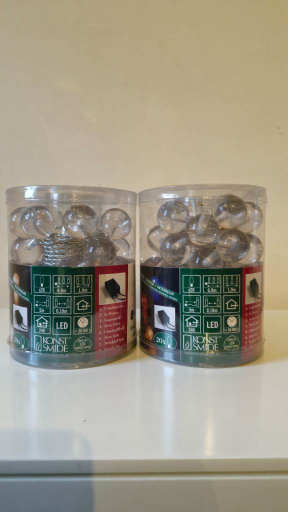 40 LED Acrylic Balls,Indoor Christmas Tree Multifunction Lights (20 Warm White&20 Multi Colour)