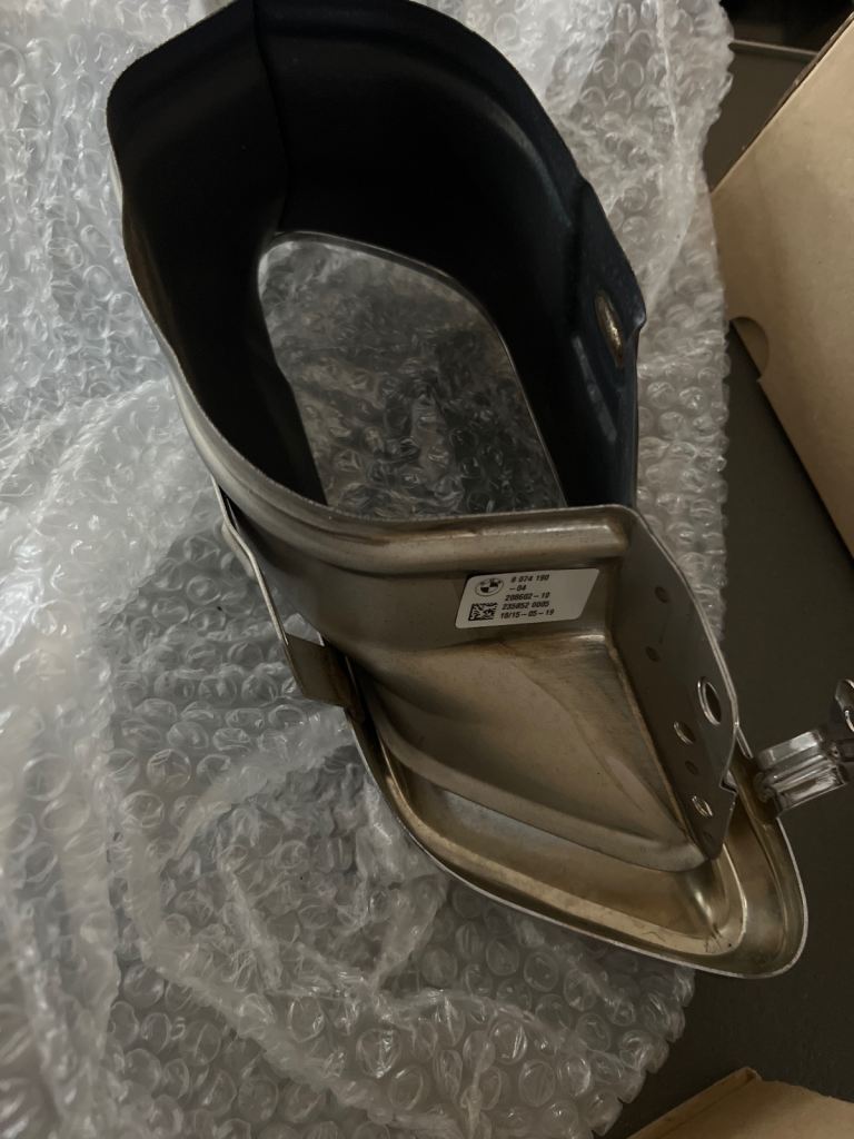 BMW X5 exhaust trims x 2 and front grill 