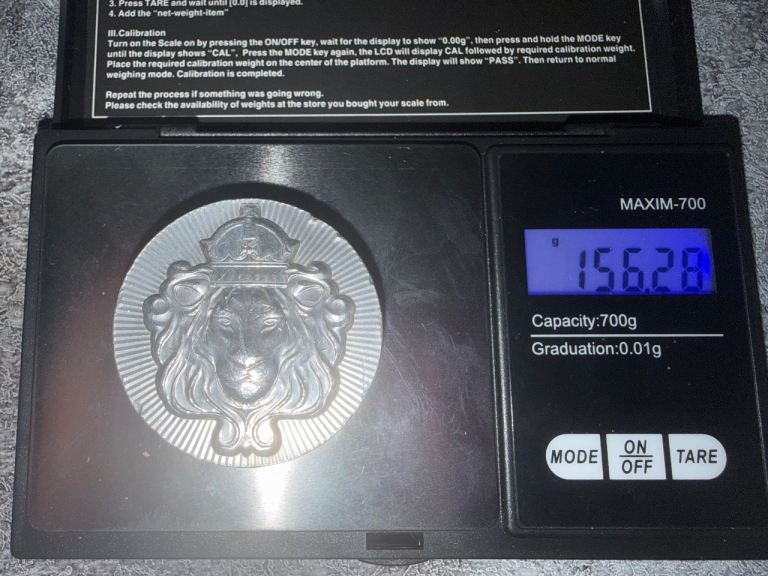 ** Bargain Price Today ** 5oz 999 Fine Silver Stacker Round 5 Troy oz Coin Scottsdale Mint