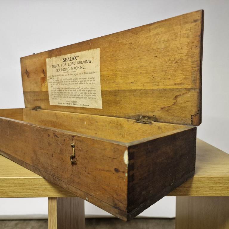 Antique Wooden Box – Kelvin Sounding Machine Tubes (Glasgow)