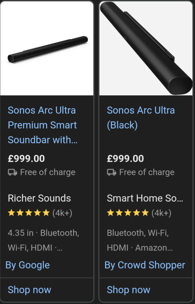 Sonos Arc Ultra RRP £999