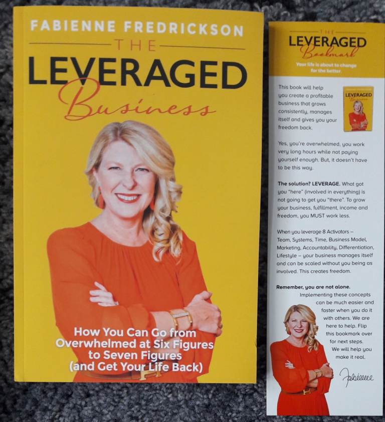 BRAND NEW – The Leveraged Business Fabienne Fredrickson, free bookmark Books/book – post or collect
