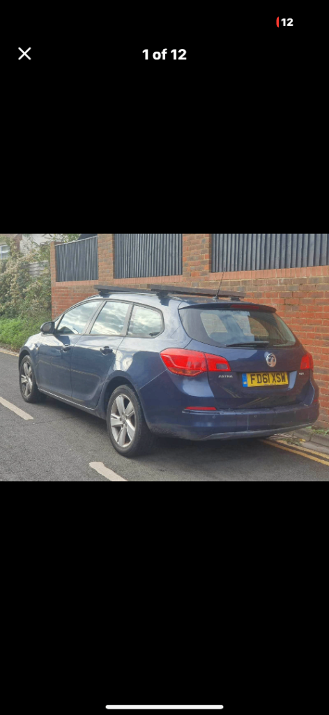 Vauxhall, ASTRA, Estate, 2012, Manual, 1686 (cc), 5 doors