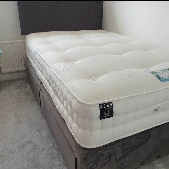 Small Double Bed with New Mattress 