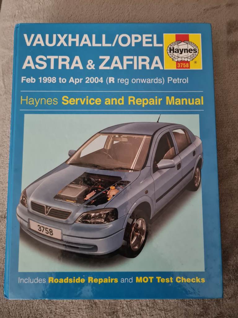 Haynes manual Vauxhall Astra/Zafira 1998/2004