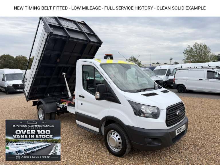 2018 Ford Transit 2.0 350 EcoBlue 1-Way Tipper 2dr Diesel Manual RWD L2 Euro 6 (1-Stop, DRW)  Tip...