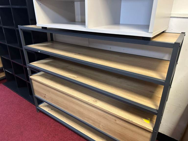 image for 3 tier Shelving unit - Oak