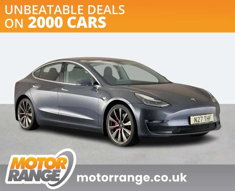 2020 Tesla Model 3 Performance AWD 4dr [Performance Upgrade] Auto Saloon ELECTRIC Automatic
