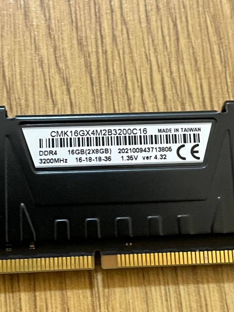 16GB (2x 8Gb) DDR4 3200Mhz RAM -Boxed
