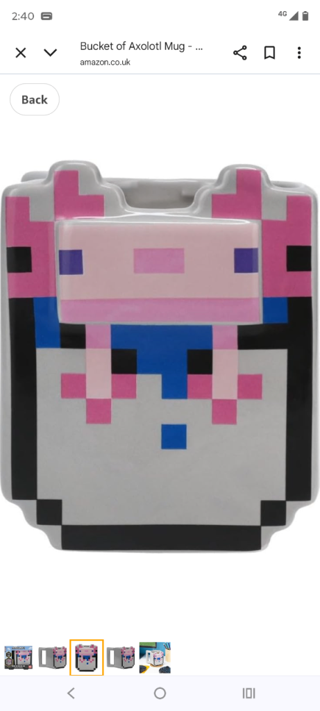 Minecraft Axolotl Mug 