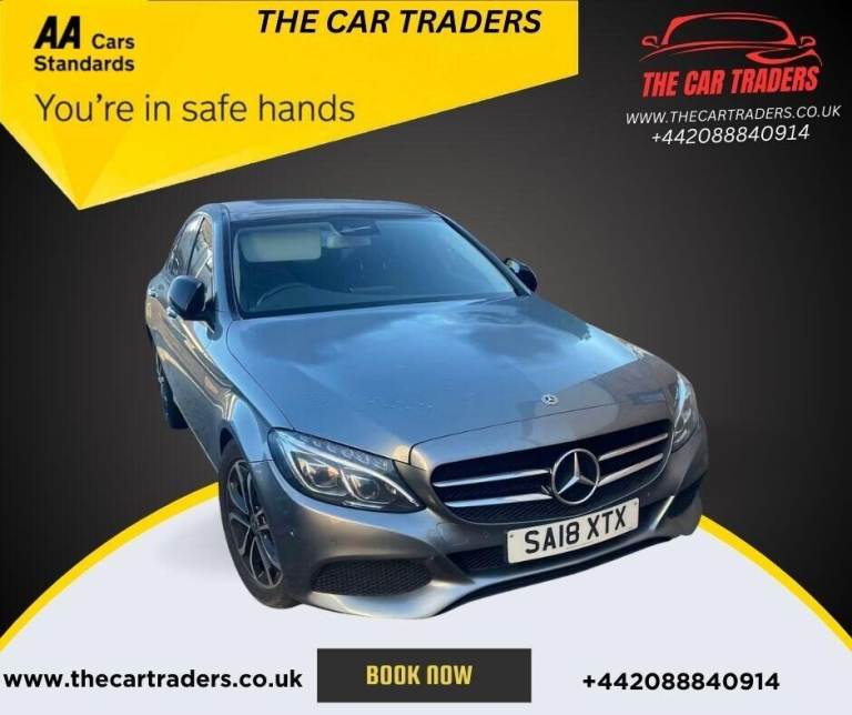 2018 Mercedes-Benz C Class 2.1 C220d Sport (Premium) Saloon 4dr Diesel G-Tronic+ Euro 6 (s/s) (17...