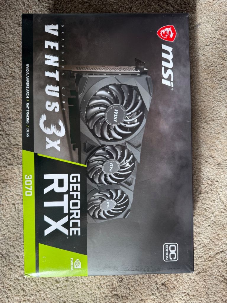 MSI GeForce RTX 3070, ventus 3x OC edition 