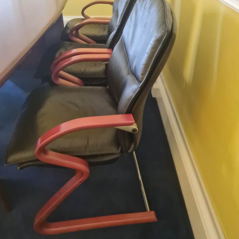 Solid wood executive board room set