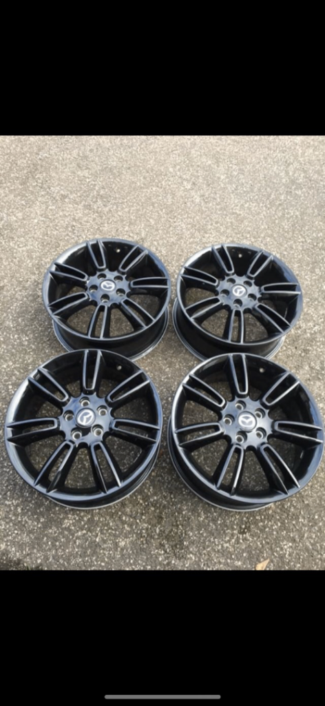 Mazda 3,5,6, CX3,CX5 Black alloy wheels 