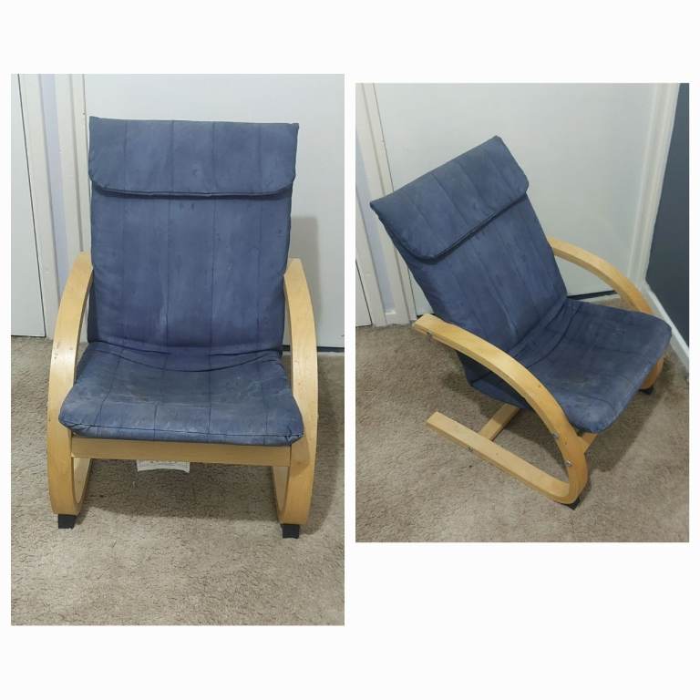 Comfortable childs Wooden Chair in Blue