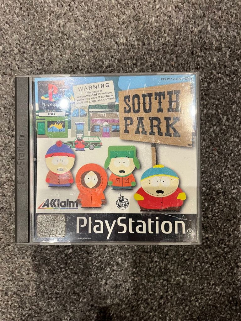 South Park game PS1 with manual 