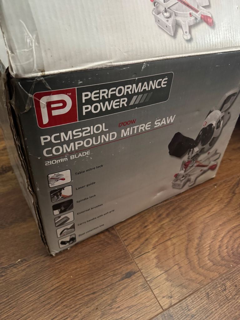 Performance Power PCMS210L 1700w table top chop / mitre saw