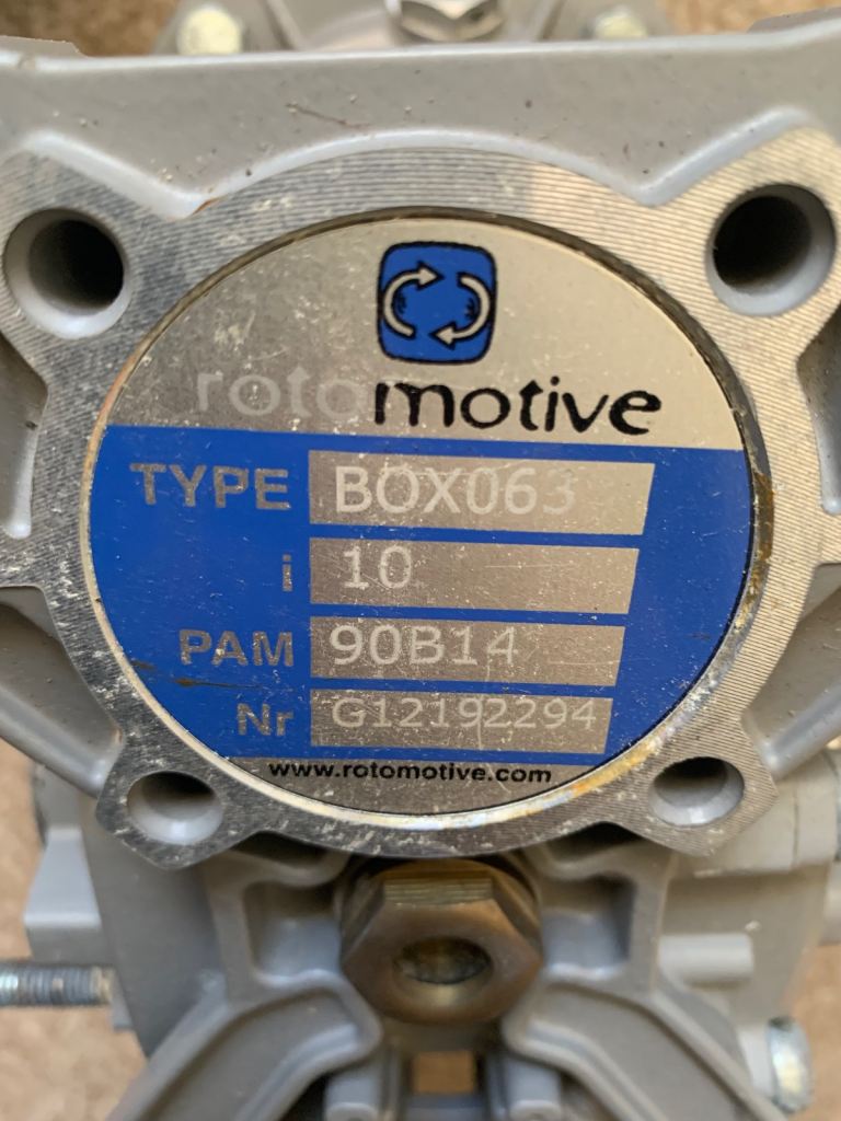Rotomotive BOX063 Worm Gearbox 10:1 Ratio PAM 90 B14 Speed Reducer x 2 available