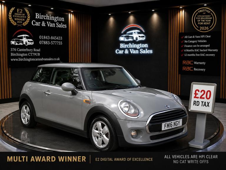 2016 MINI One 1.2CC PETROL ULEZ OK VGC PEARL GREY **£20 RD TAX** ((88812 MILES)) SERVICED HATCHBA...