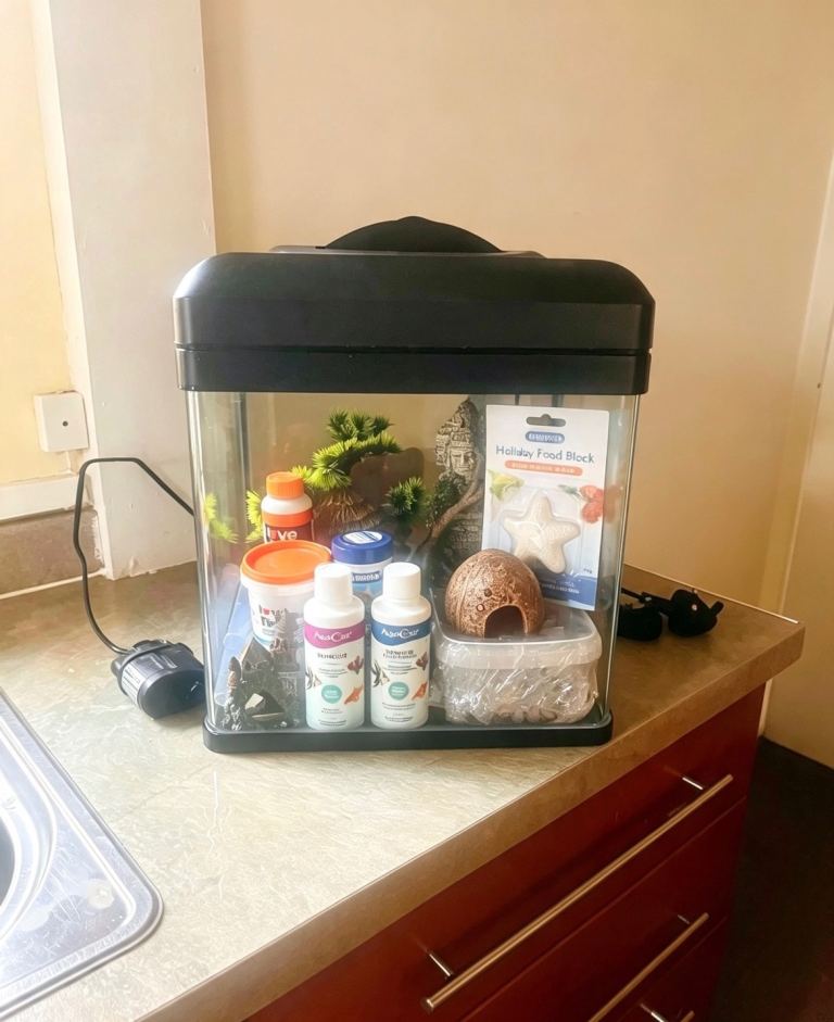 16L Small Fish Tank with Accessories – Good Condition