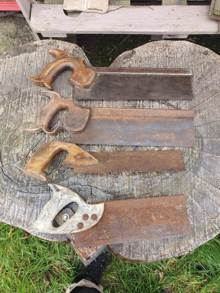 Vintage tenon saw collection 