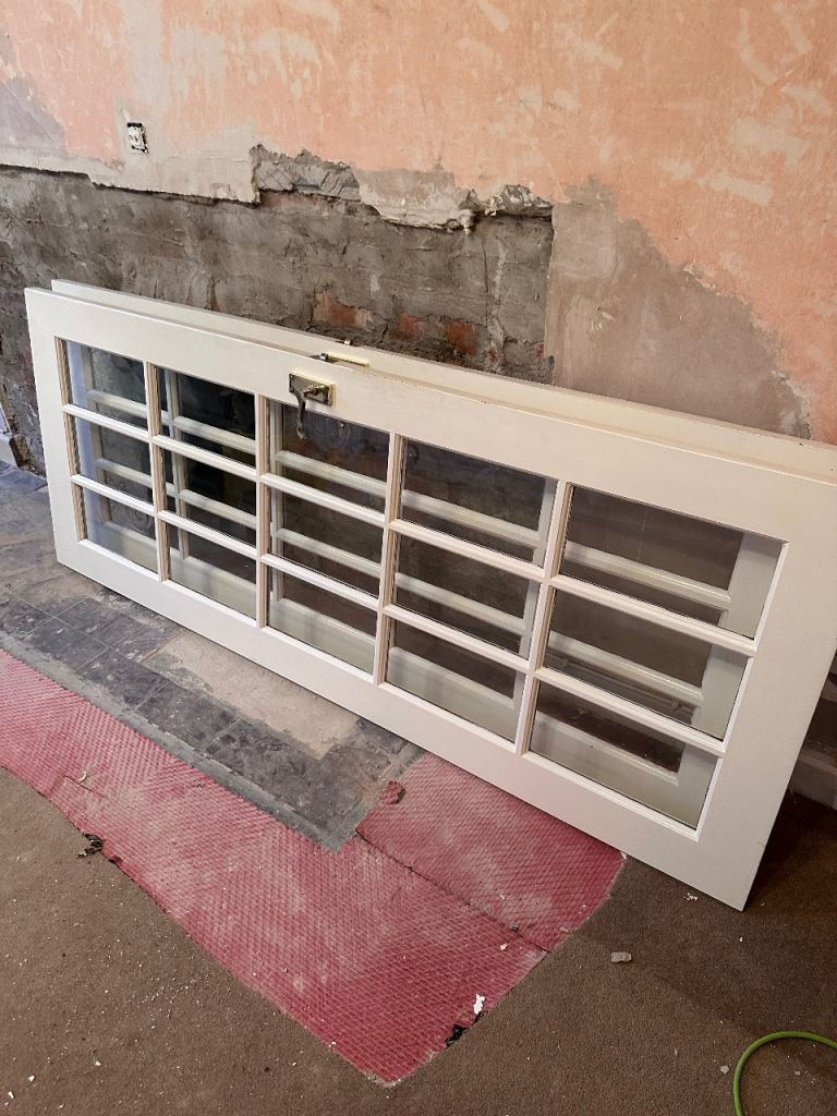 3 matching glass panel internal doors