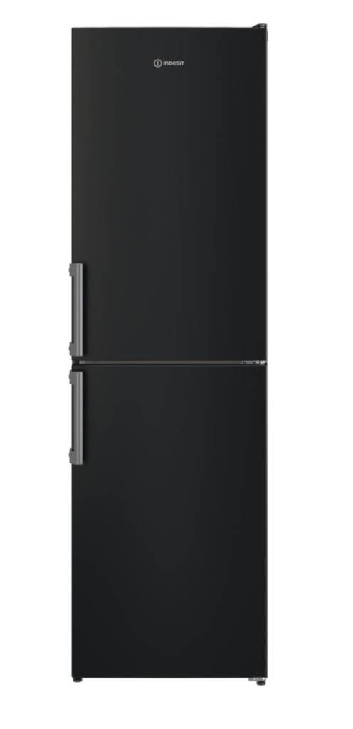 Indesit black fridge freezer 