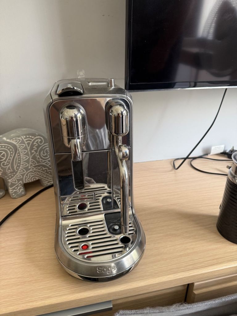 Sage Creatista Uno Nespresso Coffee Machine - Silver, Good Condition