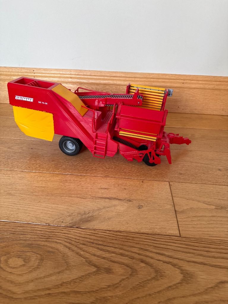 BRUDER Farm Baler Toy – Red and Yellow