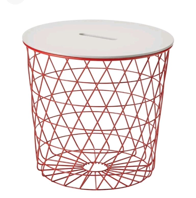 1 x KVISTBRO Storage table grey and red