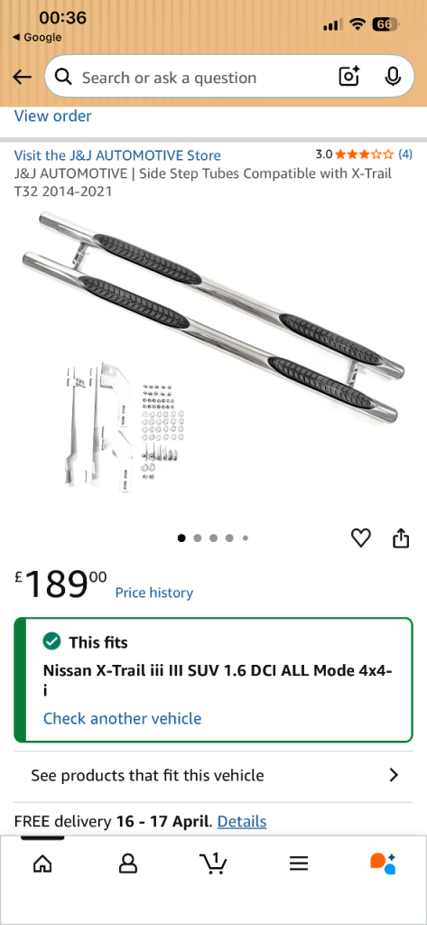 NEW BOXED NISSAN XTRAIL SIDE STEPS T32 2014-2021 BARGAIN 