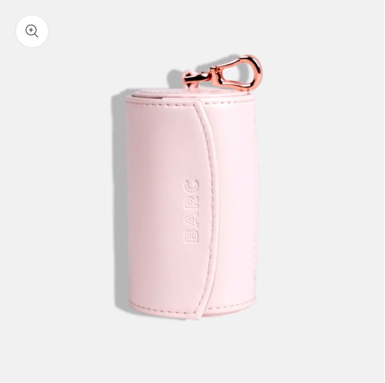 2 x BARC London leather poo bag holders