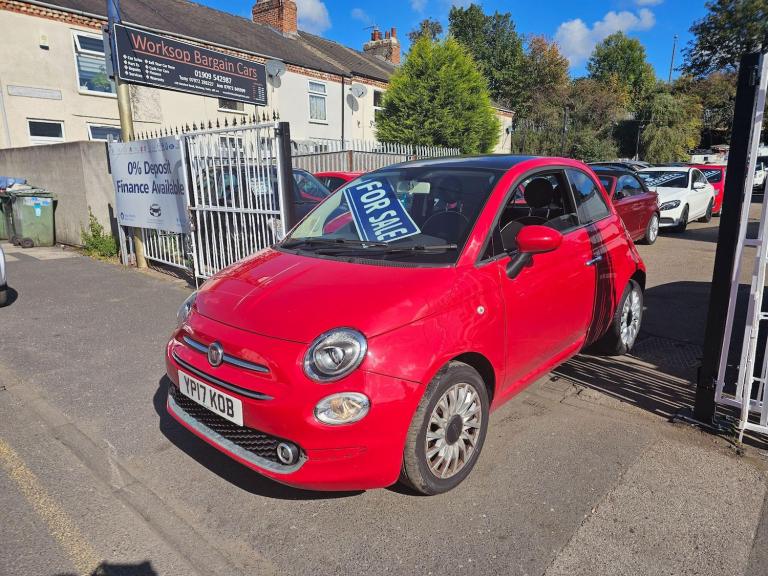 2017 Fiat 500 1.2 Lounge Euro 6 (s/s) 3dr HATCHBACK Petrol Manual