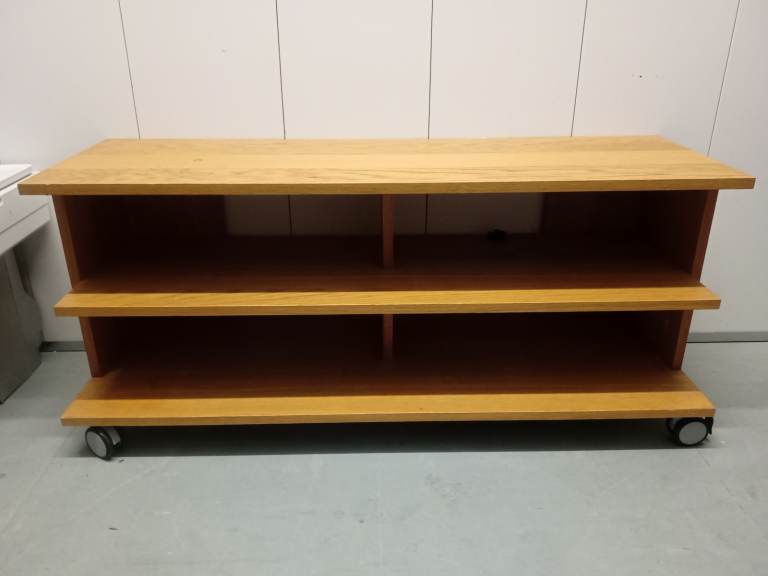 solid light oak tv Stand cabinet Storage Unit DELIVERY AVAILABLE