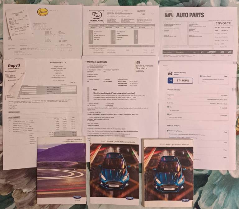 Ford, FIESTA, Hatchback, 2013, Manual, 998 (cc), 5 doors **LONG MOT**