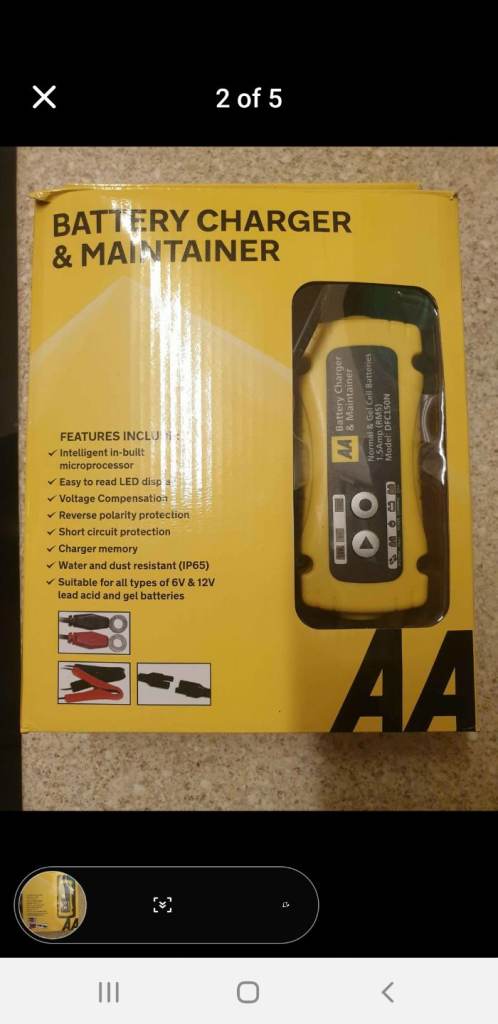 Car battery charger and maintainer 