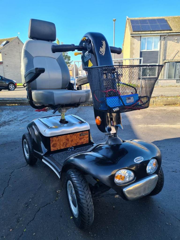 Large 8 mph mobility scooter can deliver fair to rough condition goes well 