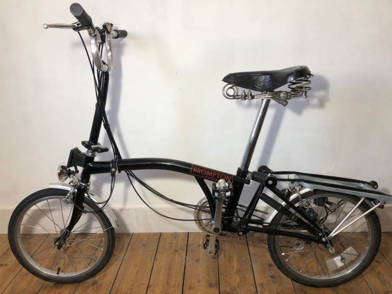 Black Brompton Folding Bike