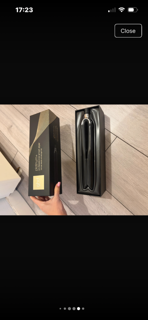 GHD Platinum+ Smart Styler – Black, Boxed, Like New