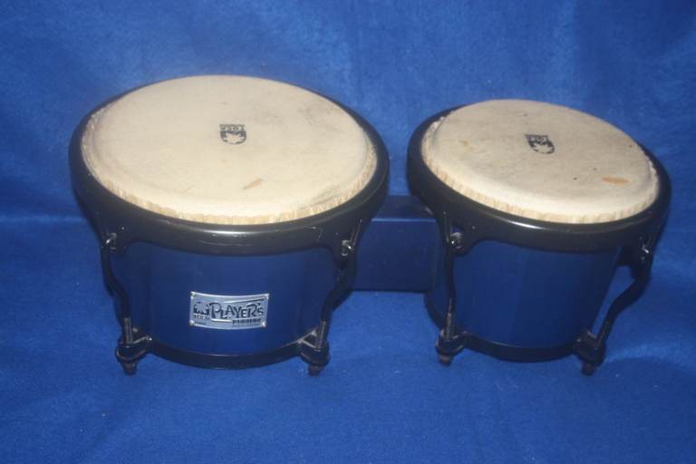 Toca Kaman Player's Series Blue Wooden Bongo Drums 7 inch + 8.1/2 inch ~ £75 ono