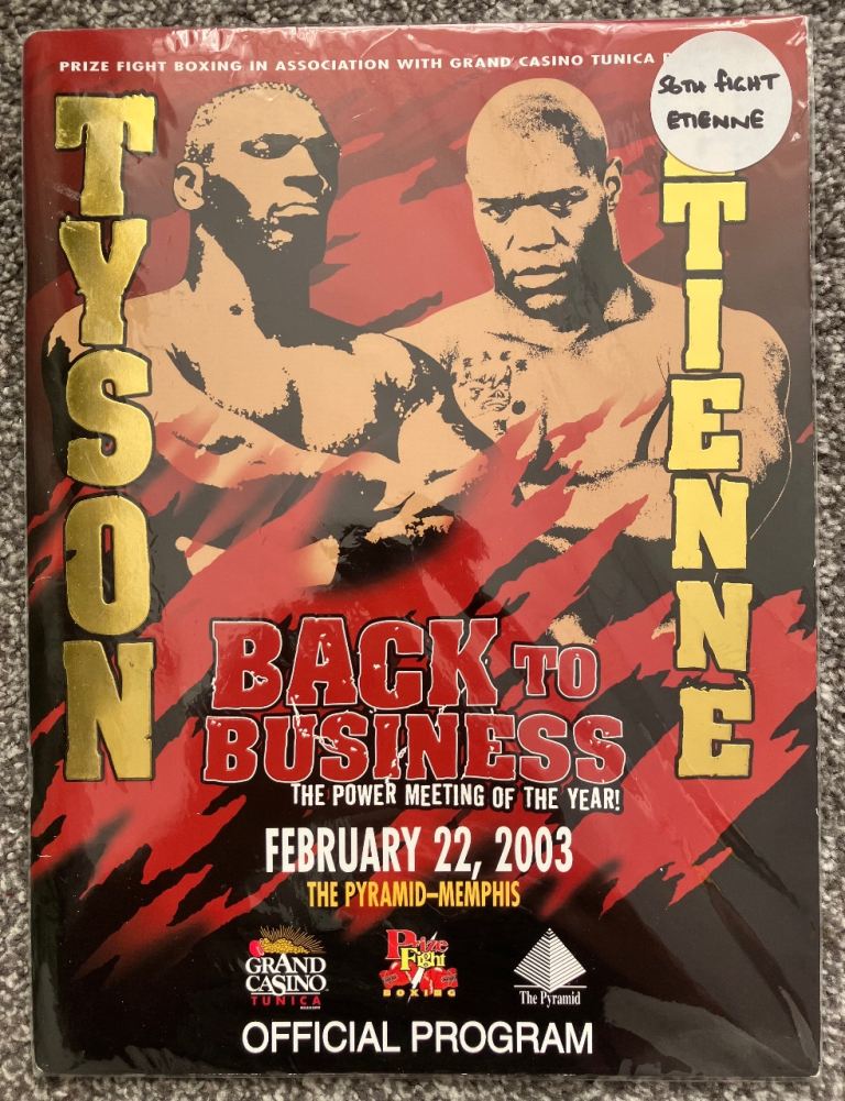 Tyson vs Etienne Boxing Program 