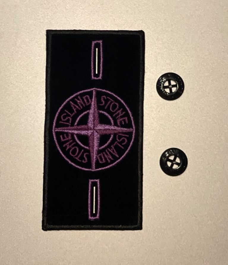 1 pc Stone Island badge, Patch with button, armband