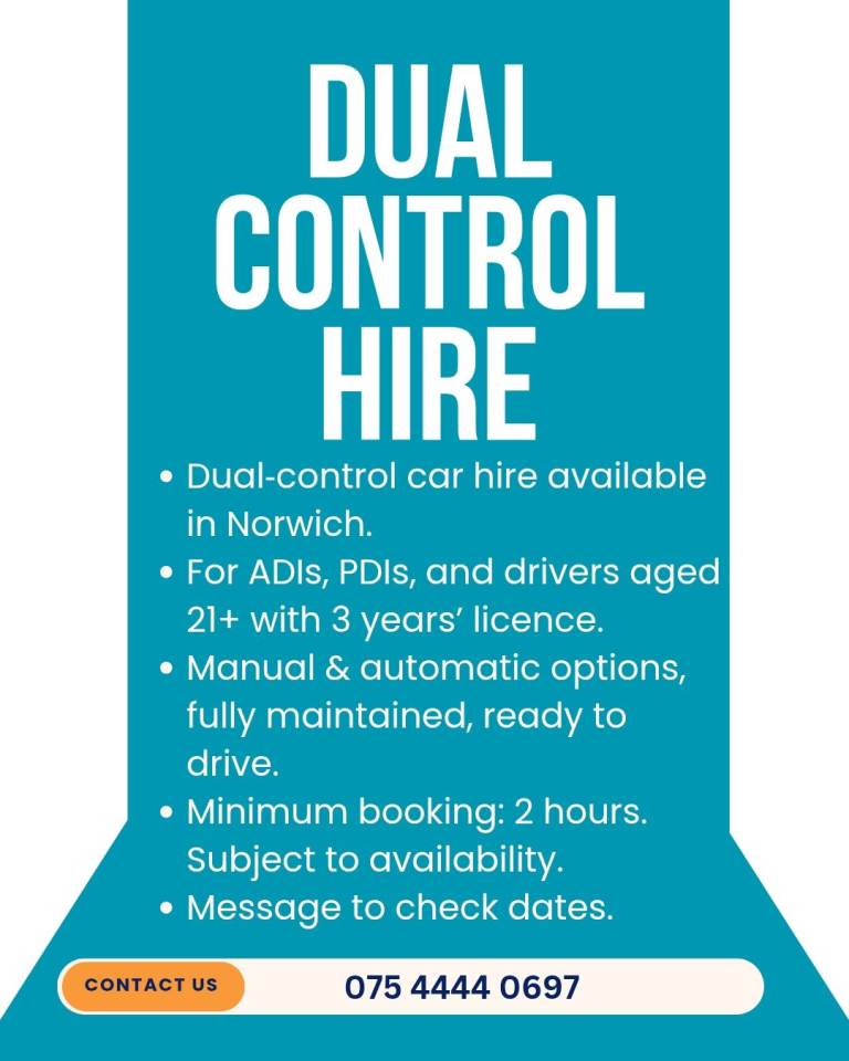 Dual Control Car Hire 