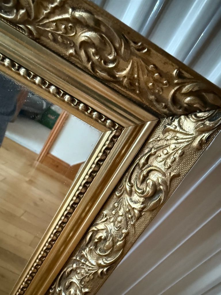 Good ornate framed mirror 