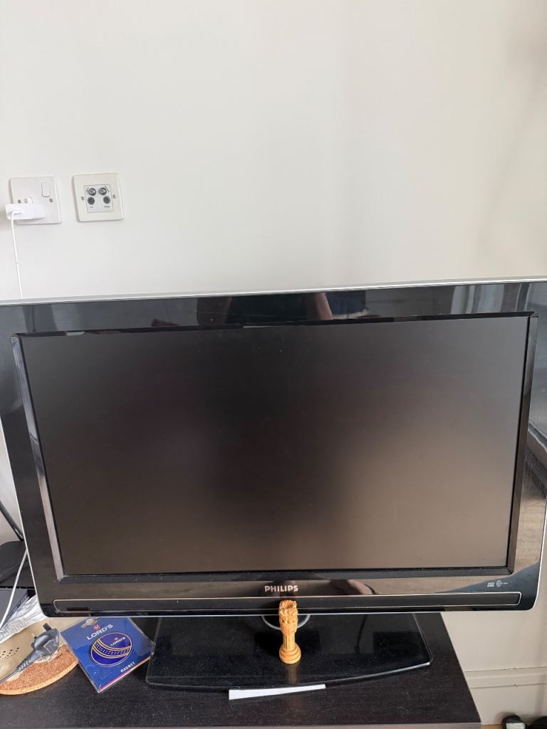 Philips Black LCD TV - Good Condition, Working Well