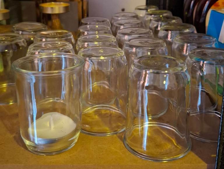 image for 20 Glass Tealight Candle Holders