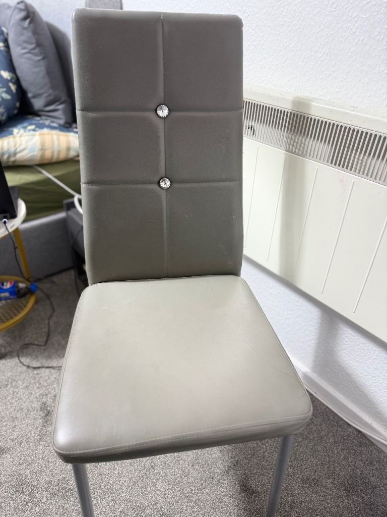 Grey Dining Chair – £5