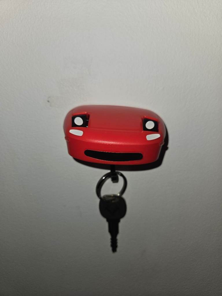 Mazda Mx5 Miata Car Key Holder With Popup Headlights - Pink White Red - JDM XMAS Decor Figurine